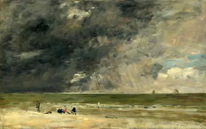 Beautiful Abstract Painting In A Fine Arts Gallery Wallpaper