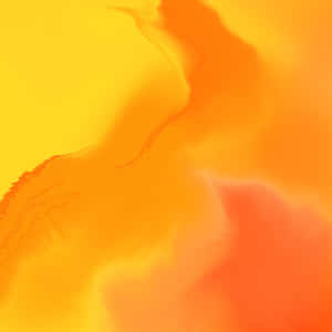 Beautiful Abstract Yellow Painting On Canvas Wallpaper