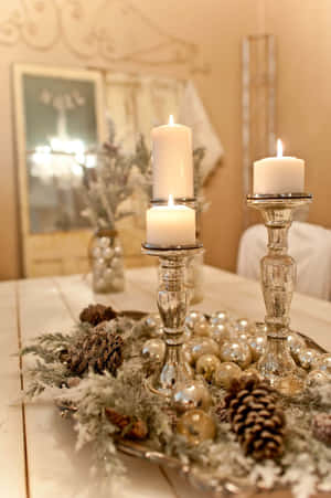 Beautiful Adorned Centerpiece To Brighten Any Room Wallpaper