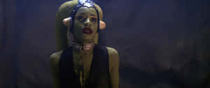 Beautiful Alien Twi'lek Taking A Journey In The Stars. Wallpaper