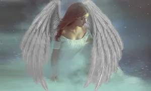 Beautiful Angels With Gold Headband Wallpaper