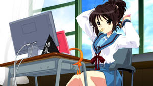 Beautiful Anime Haruhi Suzumiya Wallpaper