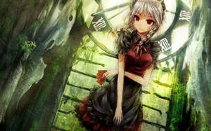 Beautiful Anime Vintage Clock Wallpaper