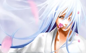 Beautiful Anime White-haired Man Wallpaper