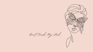 Beautiful Artsy Aesthetic Don’t Touch My Ipad Wallpaper