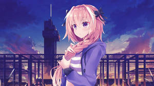 Beautiful Astolfo On Casual Wear Wallpaper