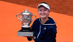 Beautiful Barbora Krejcikova Tennnis Player Wallpaper