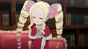 Beautiful Beatrice In The Magic Library Wallpaper