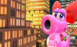 Beautiful Birdo In A Radiant Pose Wallpaper