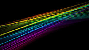 Beautiful Black Rainbow Encapsulated In A Bright Blue Sky Wallpaper