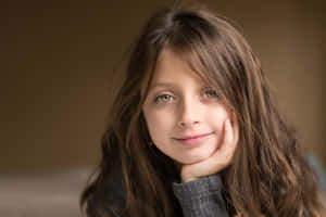 Beautiful Brown-eyed Girl Wallpaper