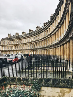 Beautiful City Skyline At Dusk Wallpaper