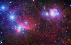 Beautiful Cosmic View Of Galaxy Stars Wallpaper