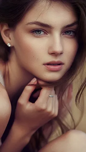 Beautiful Face Brook Wright Wallpaper