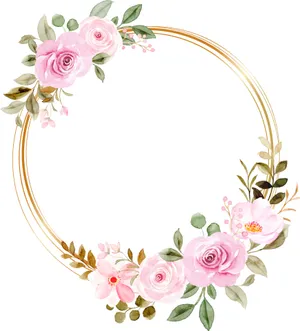 Beautiful Floral Wreath Wallpaper