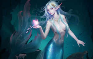 Beautiful Goddess Mermaid Wallpaper