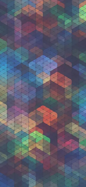 Beautiful Iphone Geometric Rainbow Wallpaper