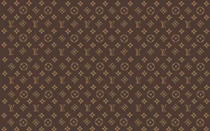 Beautiful Louis Vuitton Pattern In Rich Earth Tones Wallpaper
