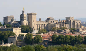 Beautiful Medieval Avignon City Wallpaper