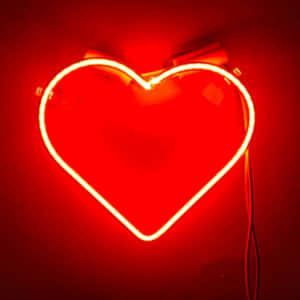 Beautiful Orange Heart Wallpaper Wallpaper