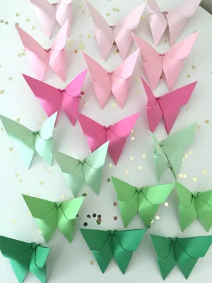 Beautiful Origami Butterfly Flying Gracefully In The Sky
