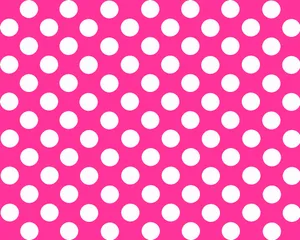 Beautiful Pastel Pink And White Polka Dot Pattern Wallpaper