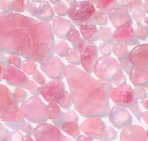 Beautiful Pink Crystal Quartz Cluster Wallpaper