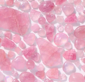 Beautiful Pink Crystal Quartz Cluster Wallpaper