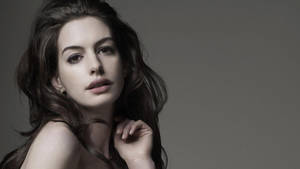 Beautiful Portrait Of Anne Hathaway Wallpaper