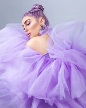 Beautiful Purple Dress Wallpaper