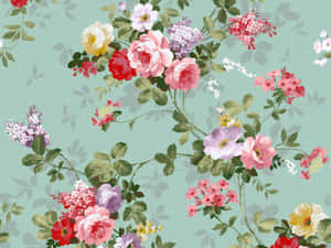 Beautiful Rose Pattern Wallpaper Wallpaper