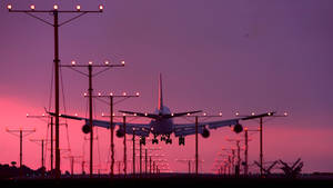 Beautiful Scenery At The Airport Wallpaper