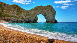 Beautiful Sea Durdle Door Rock Formation Wallpaper