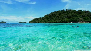 Beautiful Sea Exclusive Island View Wallpaper