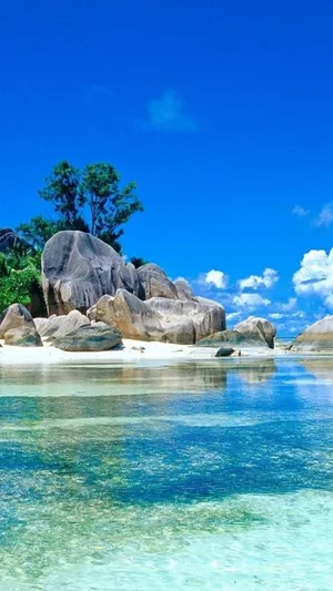 Beautiful Sea Nature Beach Stone Formation Wallpaper