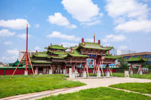 Beautiful Shot Winter Palace Of The Bogd Khan Wallpaper