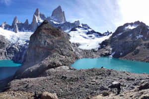 Beautiful Small Mountain Paradise El Chalten Wallpaper