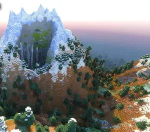 Beautiful Sunset In Minecraft Bedrock Edition Wallpaper