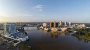 'beautiful Sunset Over Shreveport Skyline' Wallpaper