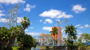 Beautiful Sunset Over The Hialeah Skyline Wallpaper