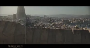 Beautiful Sunset View Of Jedha City Wallpaper