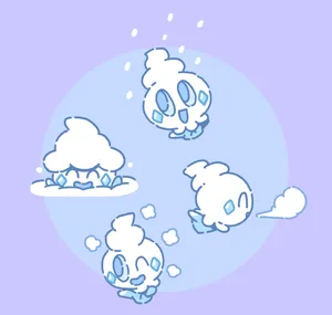 Beautiful Vanillish In A Snowy Environment Wallpaper