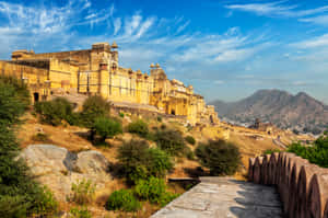 Beautiful View Of Amer Fort Wallpaper