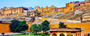 Beautiful View Of Amer Fort Wallpaper