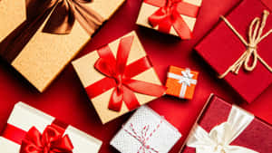 Beautiful Wrapped Gift Boxes Wallpaper