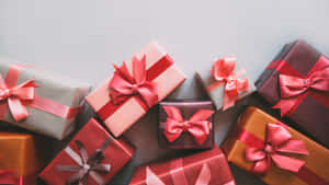 Beautifully Wrapped Gift Boxes Wallpaper