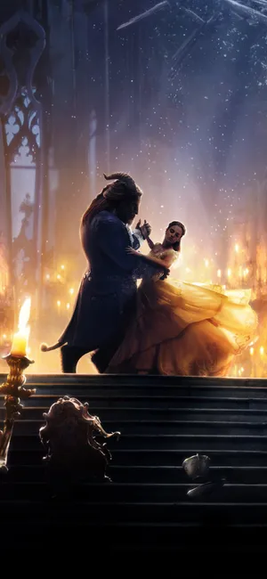 Beauty And The Beast Iphone 13 Pro Wallpaper