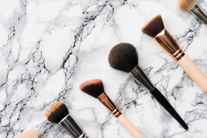 Beauty Salon Makeup Brushes Wallpaper