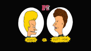 Beavis And Butt-head Face Off In A Serious Stare Down Wallpaper