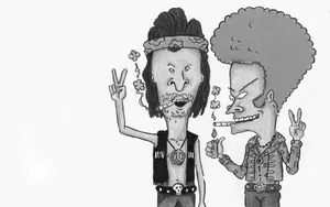 Beavis And Butt-head In Hippie Mode Wallpaper